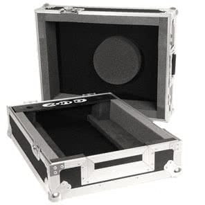 Zomo Flightcase CDX ezüst flightcase oldalnézetből, DJ lejátszó szállításához