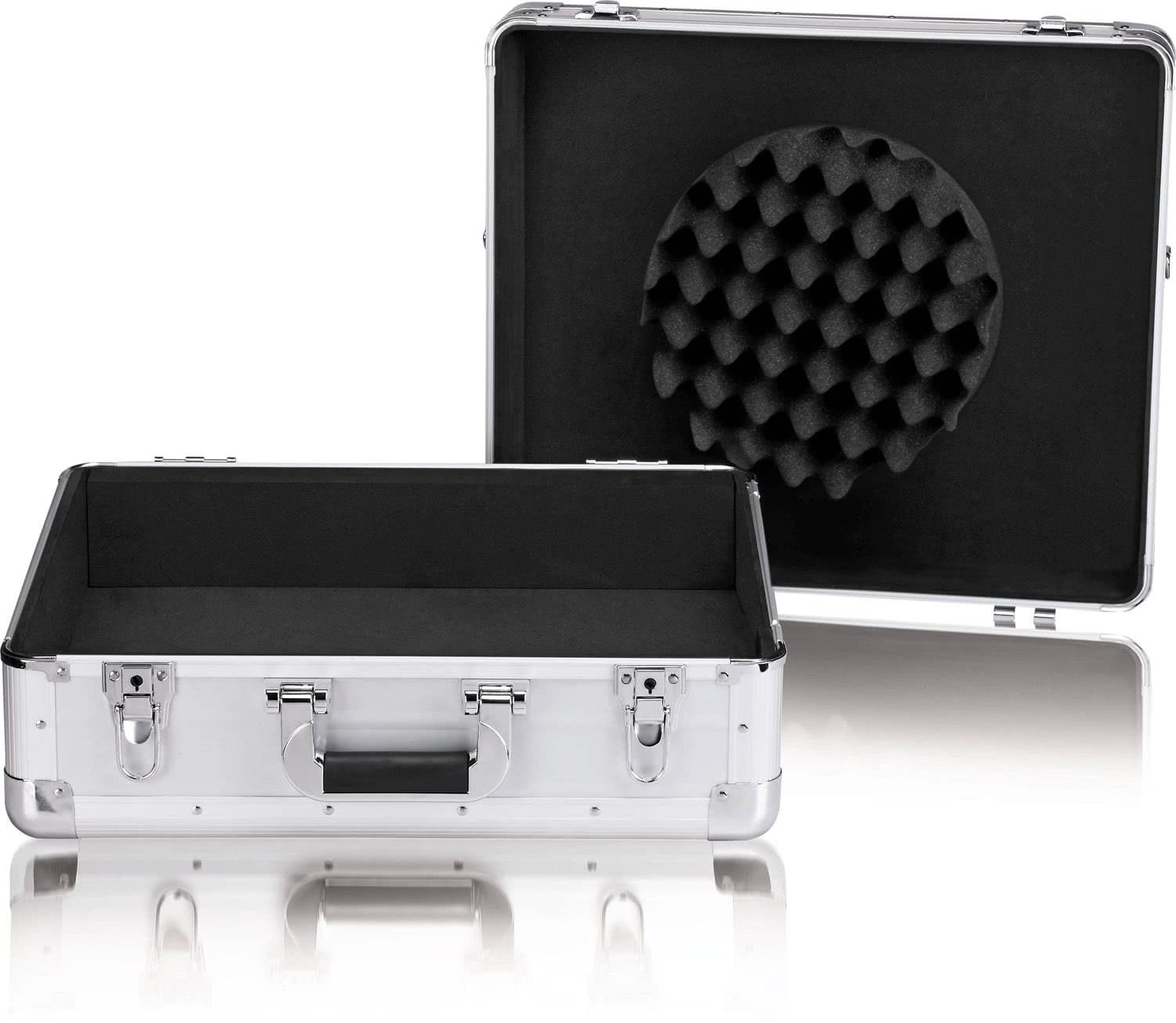 Zomo CDJ-13 XT flightcase ezüst, oldalnézet a zárakkal