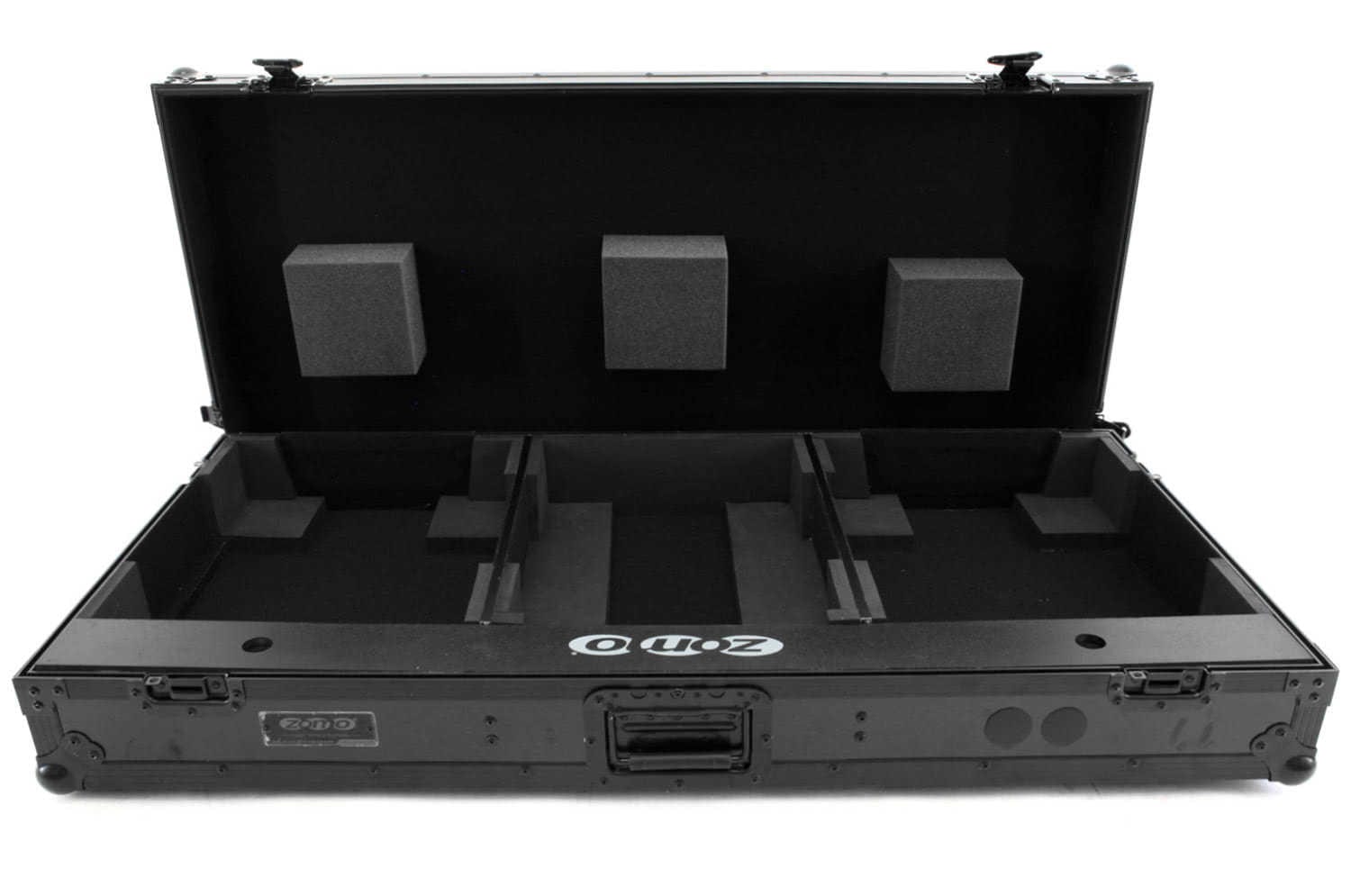 Zomo VLX-1800 NSE Flightcase nyitva, párnázott belsővel