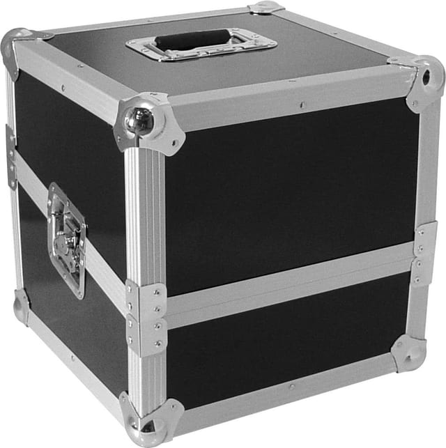 Zomo Recordcase SP-110 fekete hanglemeztartó tok, elölnézet