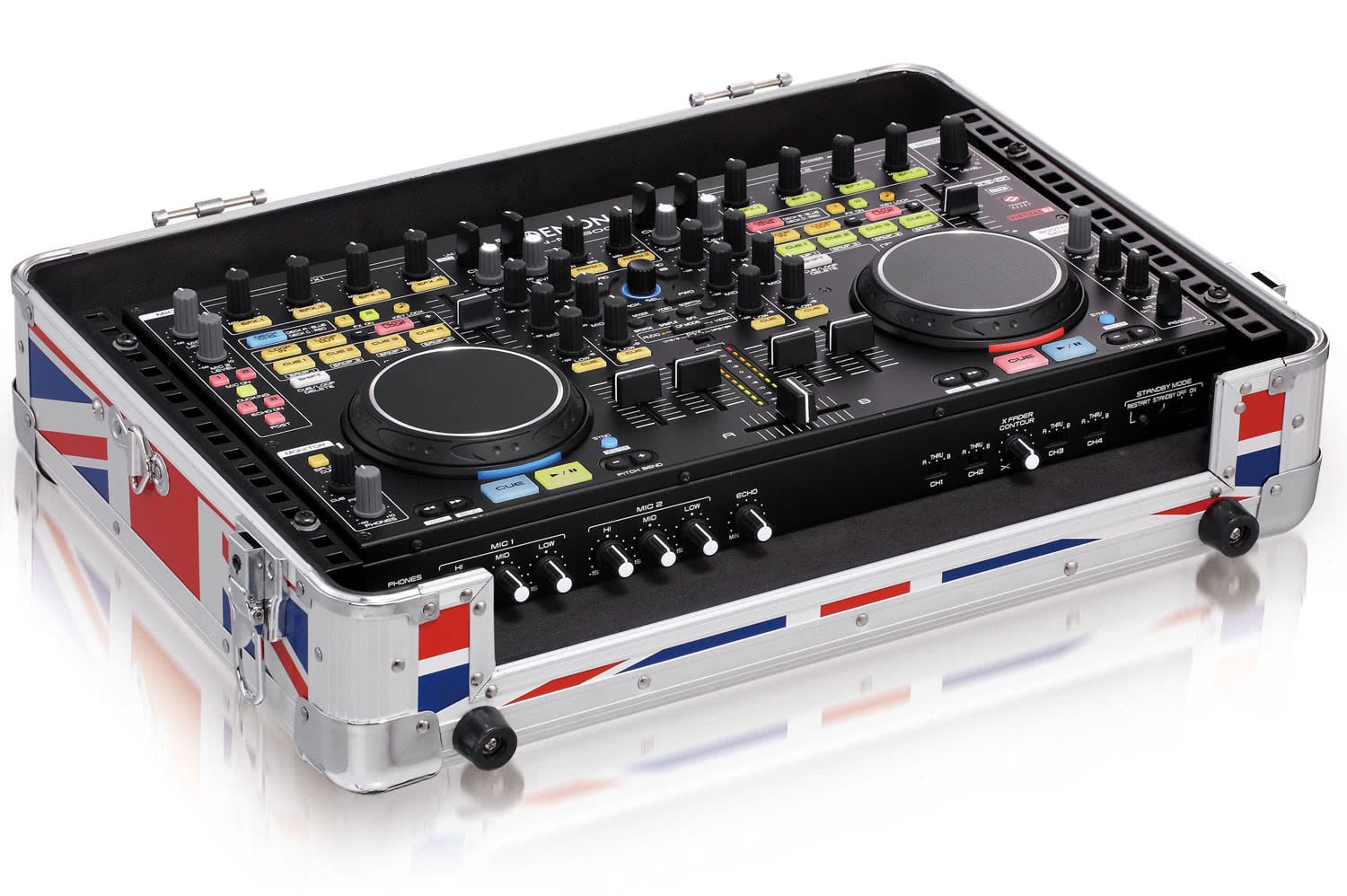 Zomo MFC-6000 Flightcase UK-Flag kivitelben, elölnézet