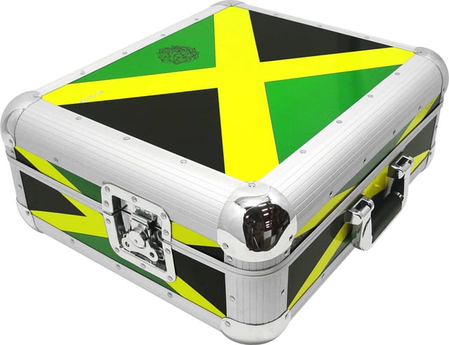 Zomo SL-12 XT flightcase Jamaica Flag kivitelben, elölnézet