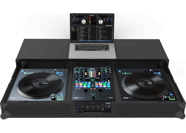 Zomo Flightcase Twelve72 Plus NSE fekete Rane szett tok, alumínium élekkel és gömbsarkokkal