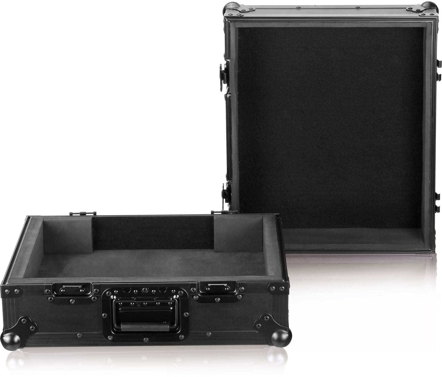 Zomo T-2 NSE Flightcase ferde szögből, gömbsarkokkal és pillangózárakkal