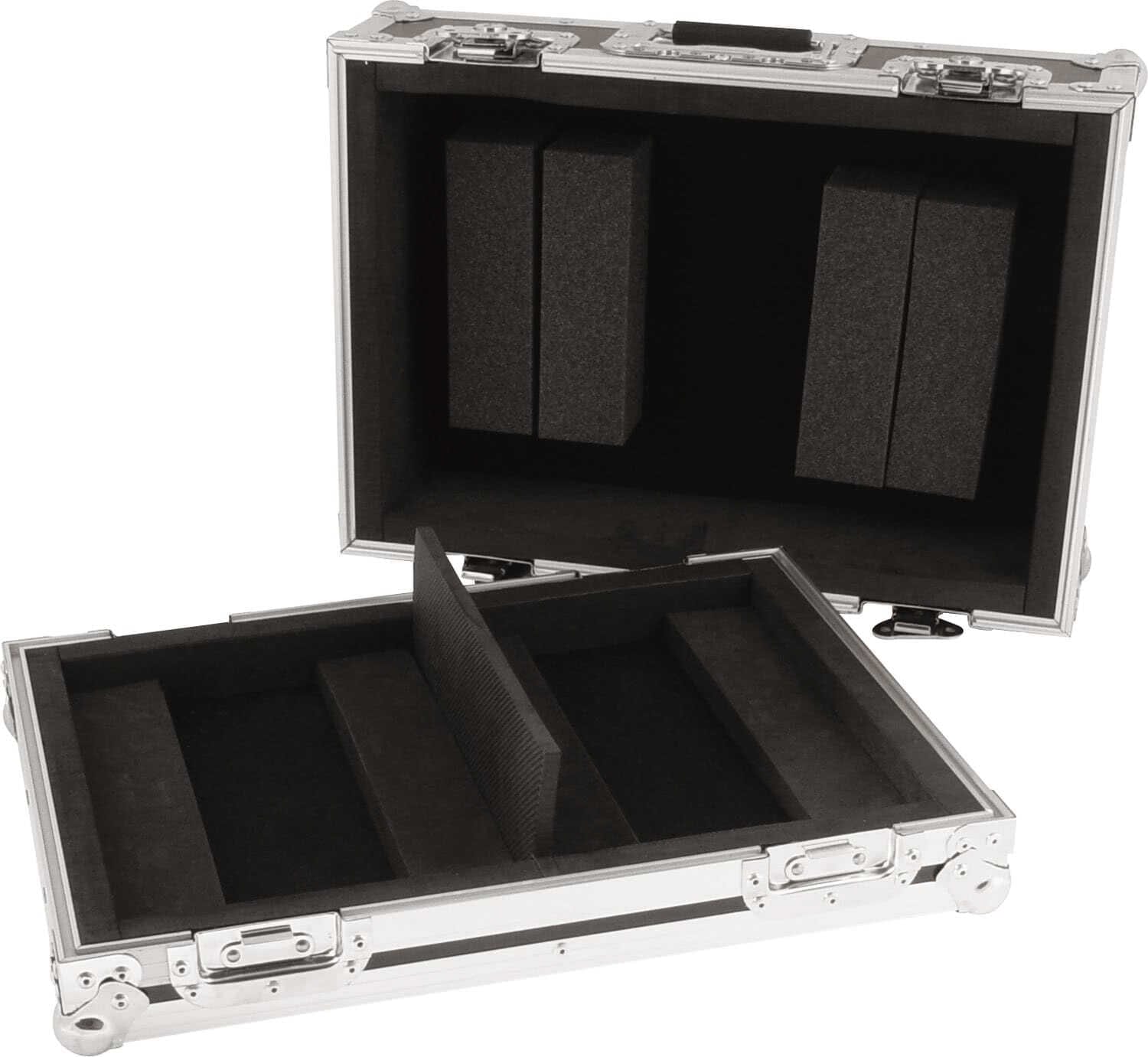 Zomo PC-400/2 ezüst flightcase oldalnézetből