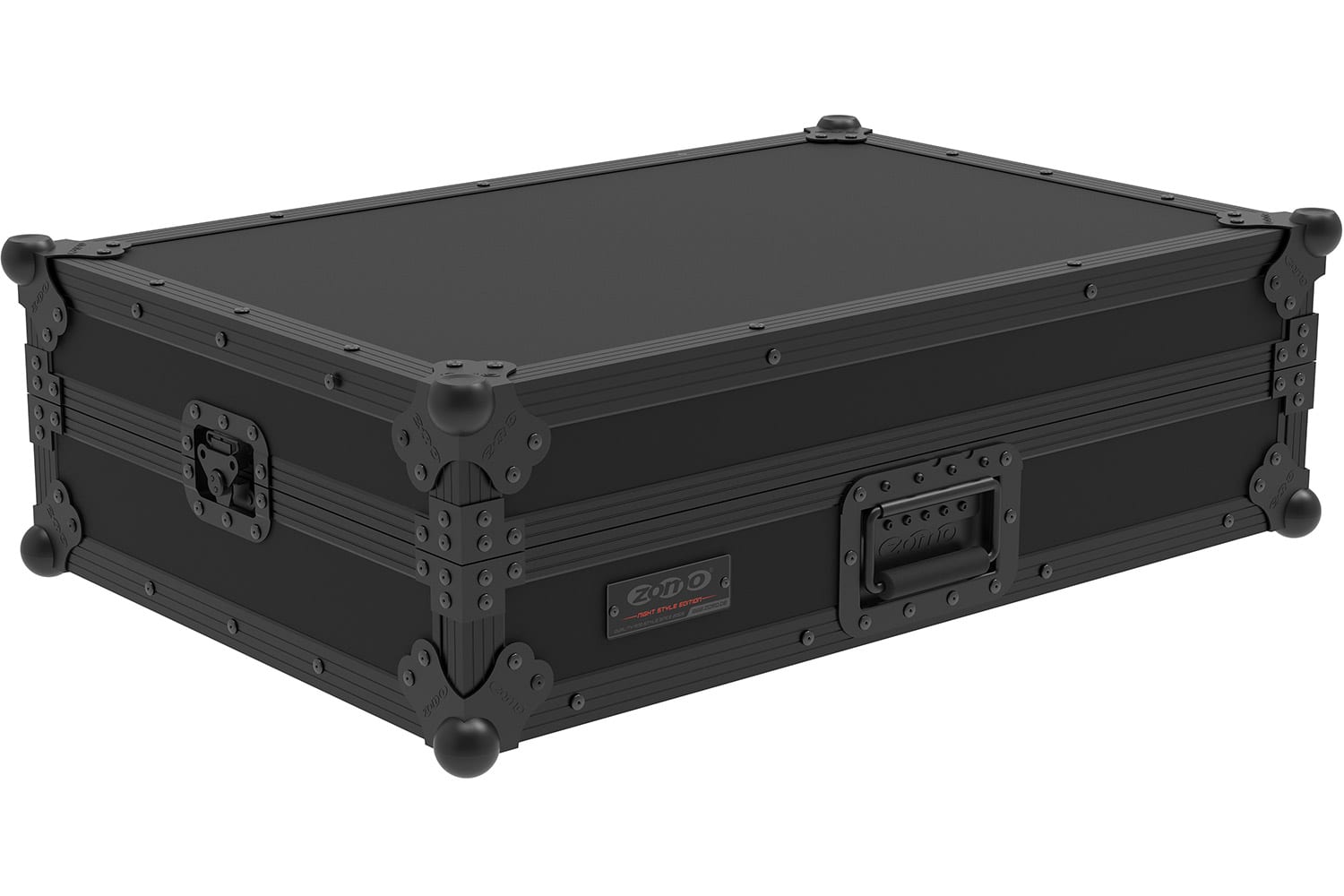 Zomo A-DDJ-GRV6 NSE Flightcase fekete sarokvédőkkel és pillangózárakkal