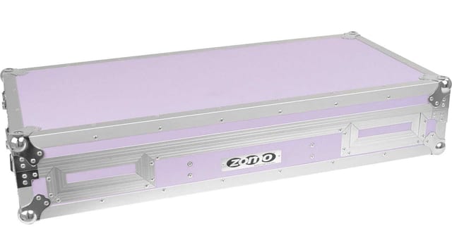 Zomo Flightcase DN-3500/12 lila DJ-szett tok elölnézetből