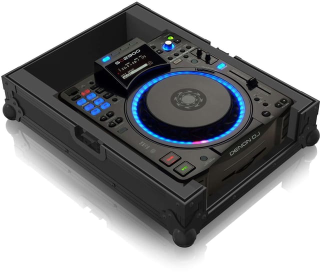 Zomo Flightcase SC-2900 NSE fekete tok zárva, elölnézet