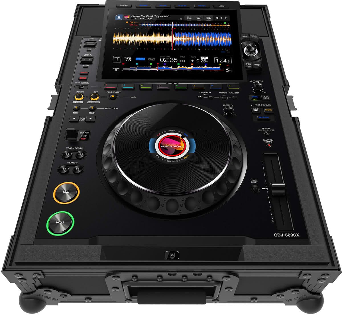 Zomo A-CDJ-3000X NSE Flightcase levett fedéllel, párnázott belsővel