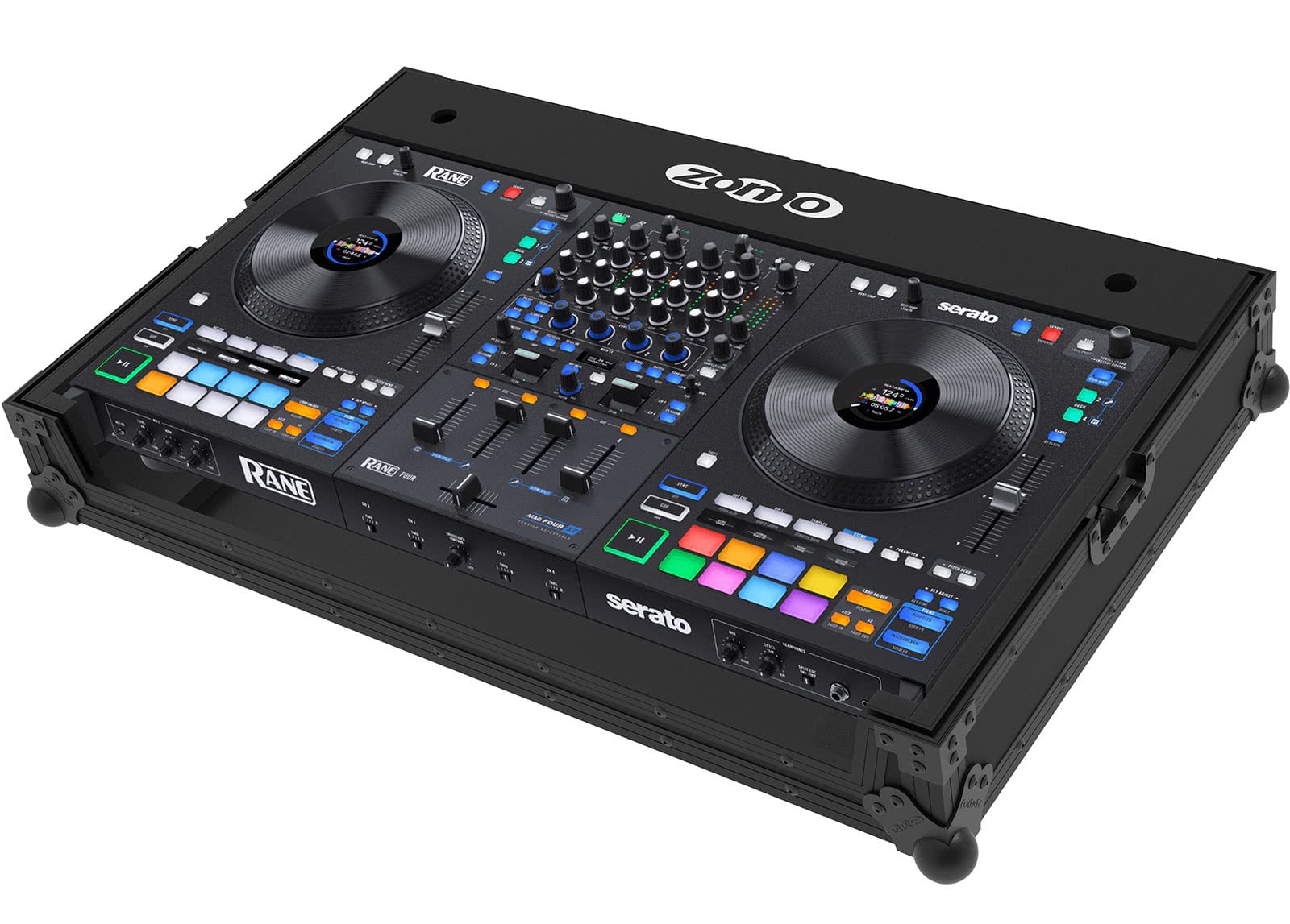 Zomo Flightcase Rane Four zárt állapotban, fekete NSE kivitel