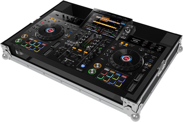PEP FC-RX3 flightcase Pioneer XDJ-RX3 kontrollerhez, ezüst sarokvédőkkel
