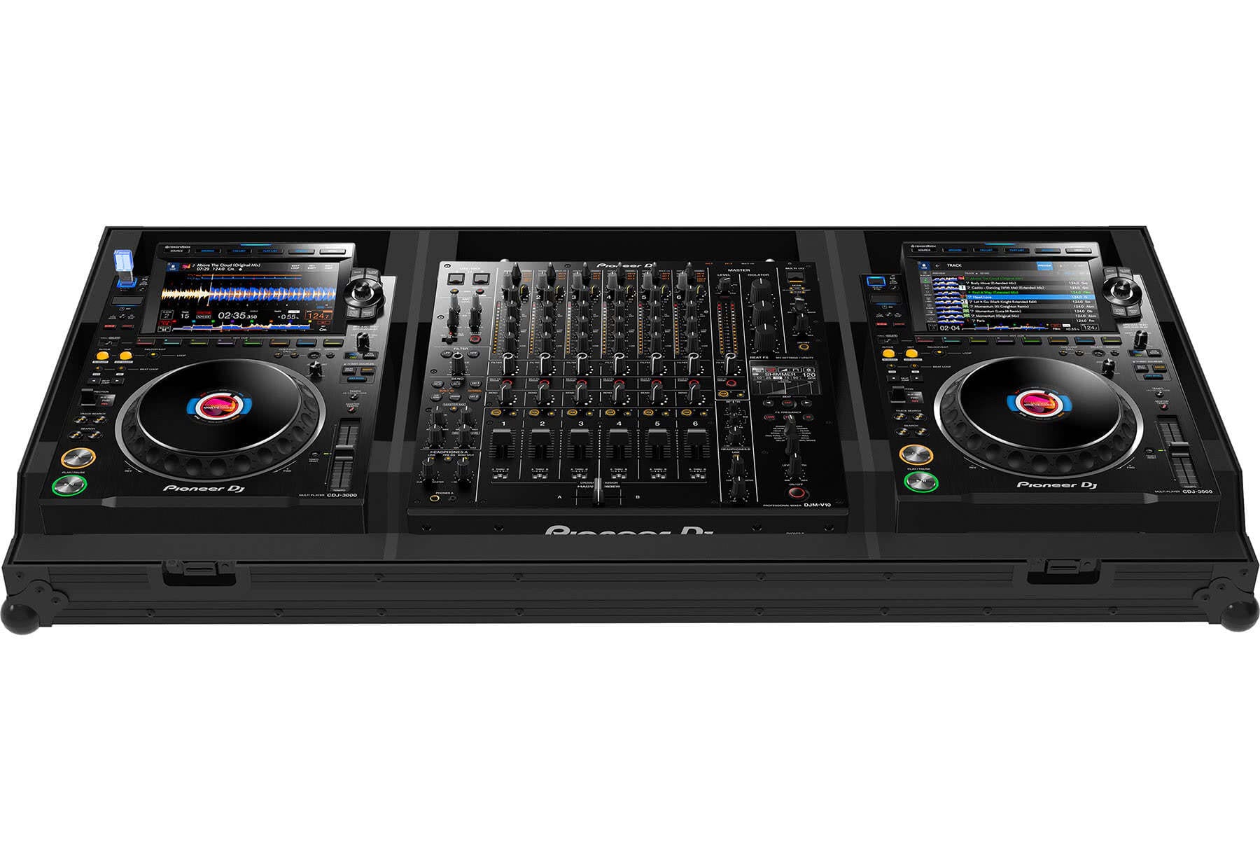 Zomo Flightcase Set-3000 NSE fekete szettcase két CDJ-3000 és egy DJM-V10 számára