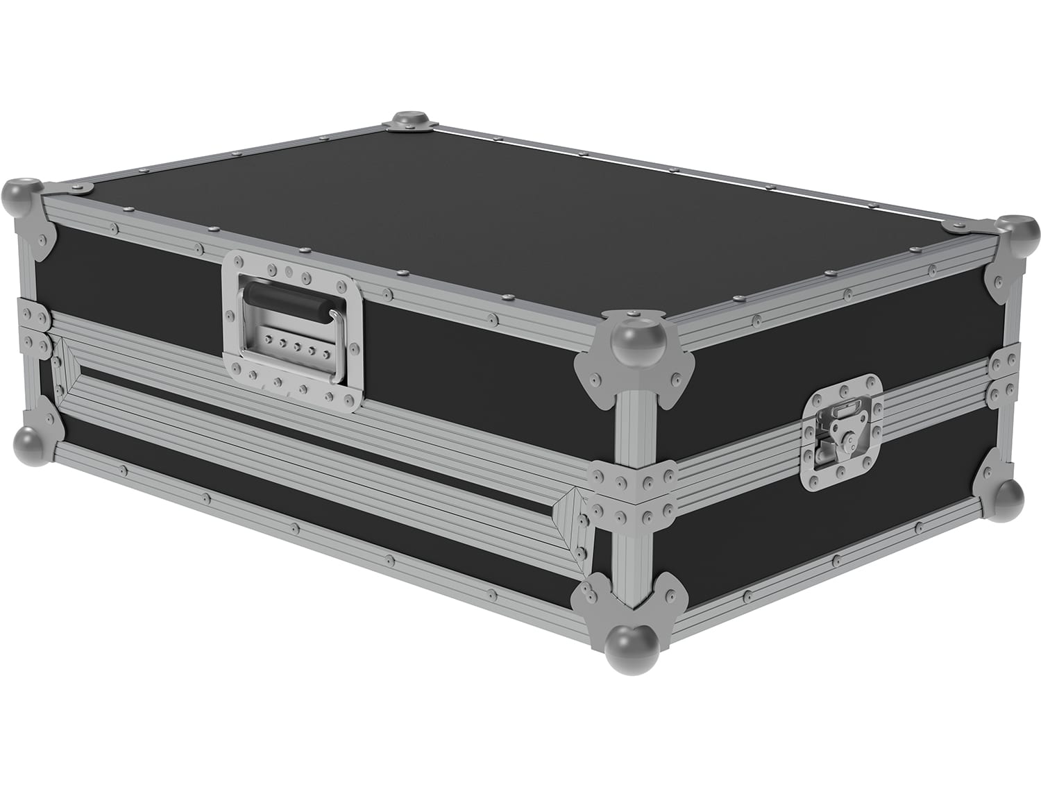PEP FC-SX flightcase nyitott fedéllel, belső párnázás és kihúzható laptoptartó