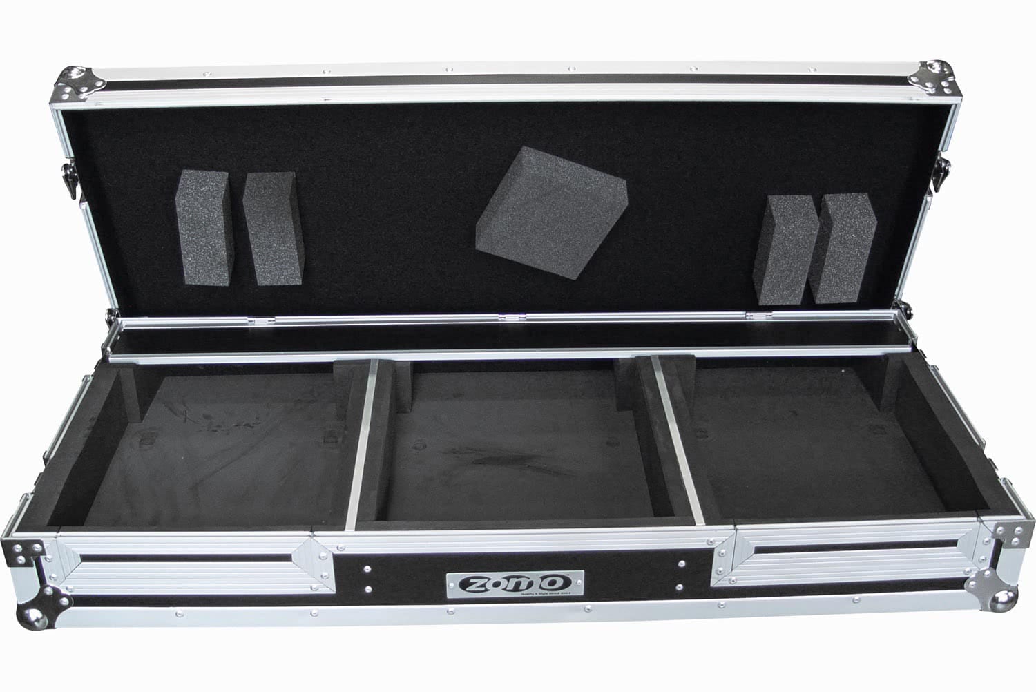 Zomo P-800/12 piros flightcase oldalnézetből