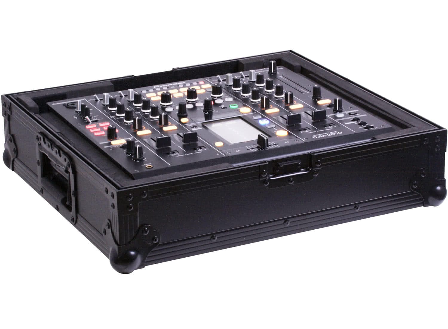 Zomo Flightcase PM-2000 NSE fekete flightcase zárt állapotban, elölnézet