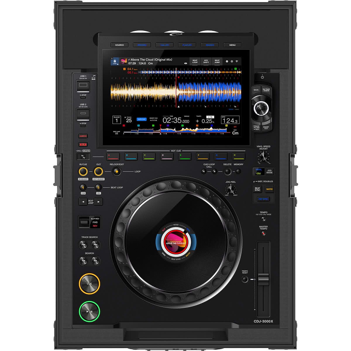 Zomo A-CDJ-3000X NSE Flightcase pillangózárakkal és alumínium profilokkal