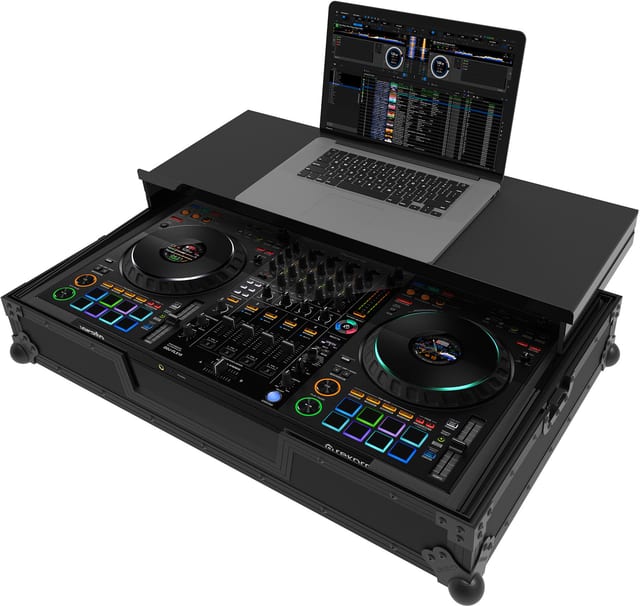 Zomo Flightcase P-DDJ-FLX10 Plus NSE fekete kivitelben, zárt állapotban