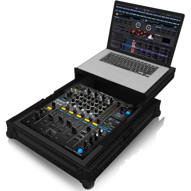 Zomo PM-900MK2 Plus NSE fekete flightcase DJ keverőhöz, laptoptartó polccal