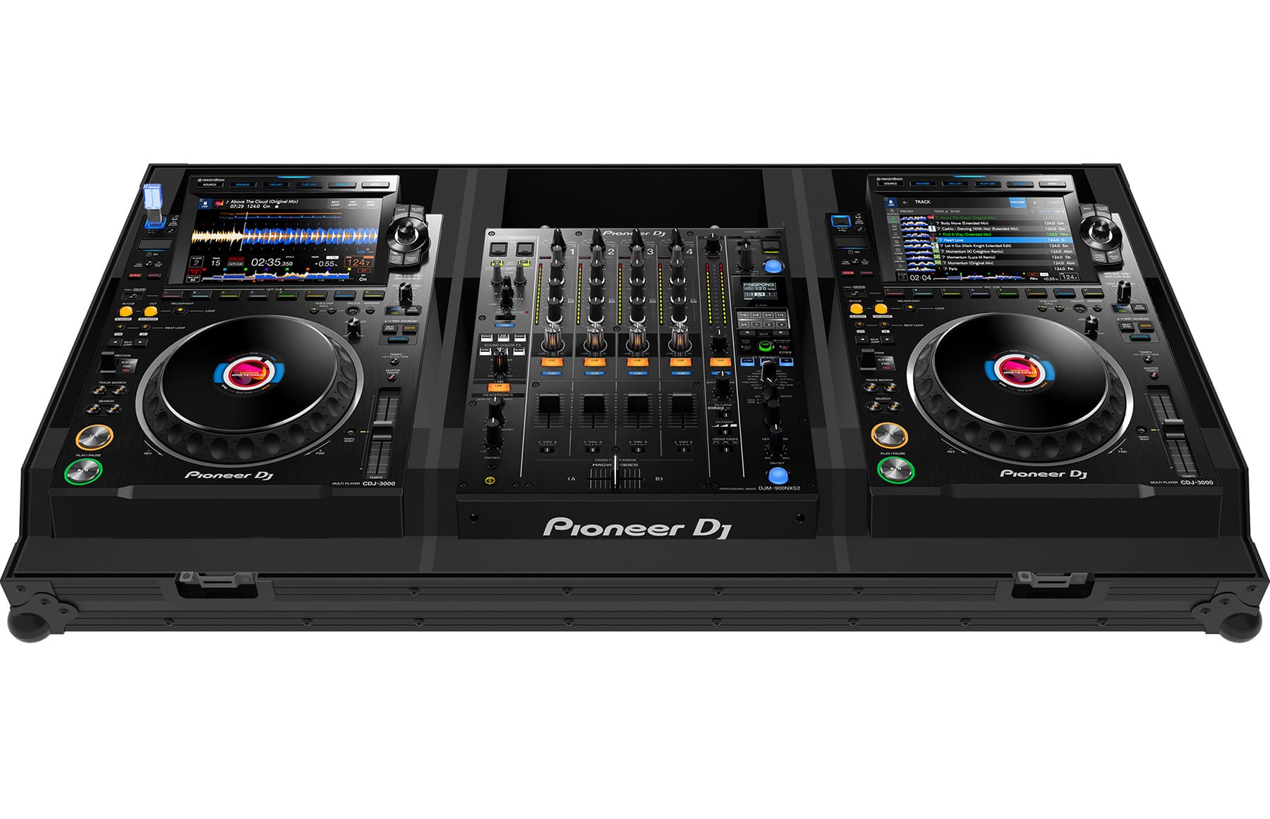 Zomo Set-3900 NSE fekete set-flightcase CDJ-3000 lejátszókhoz és DJM-900NXS2 keverőhöz
