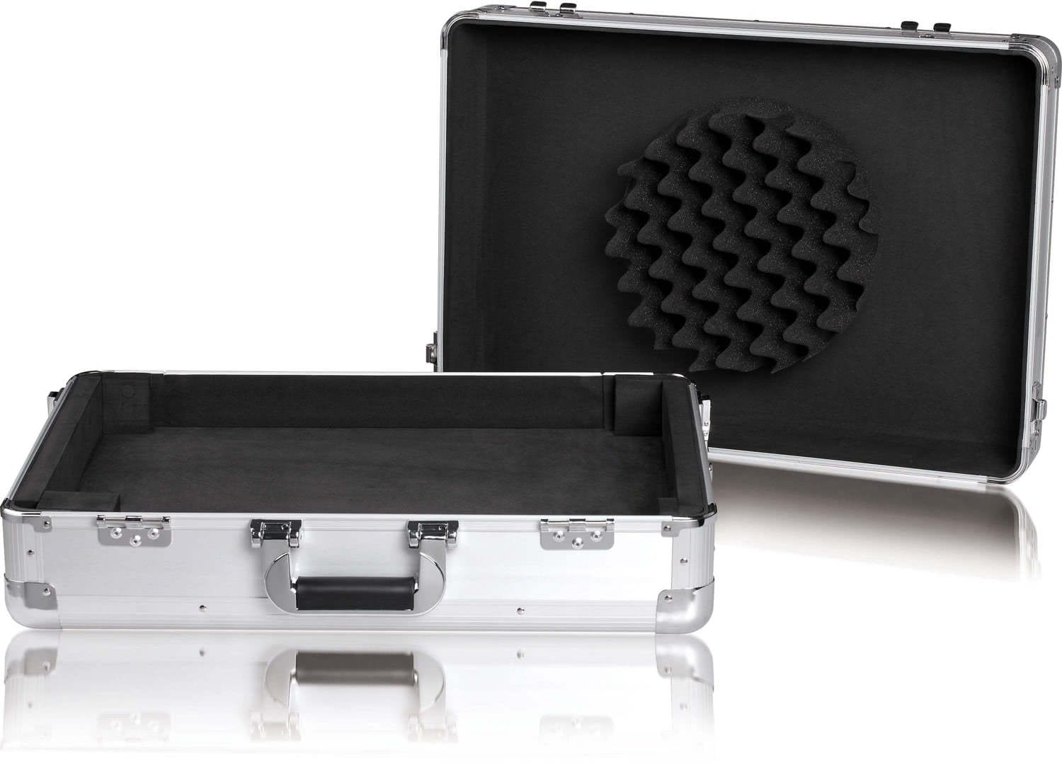 Zomo MFC-S4 ezüst flightcase oldalnézetből