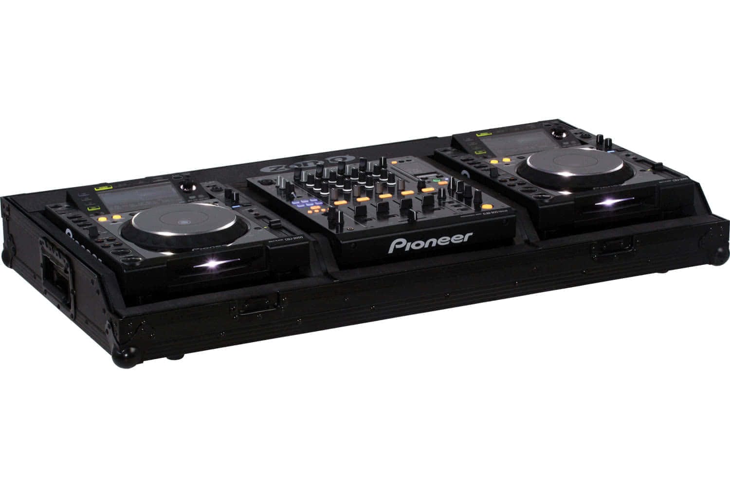 Zomo Flightcase Set 2900 NSE fekete flightcase szett zárt állapotban
