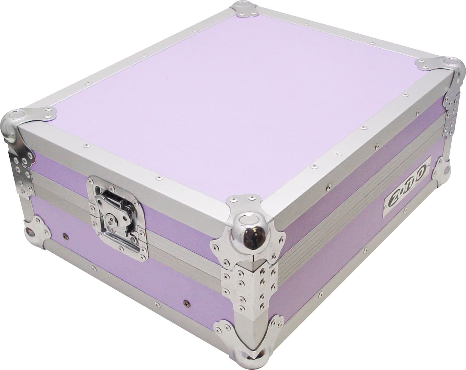 Zomo Flightcase M-19 lila keverő-flightcase elölnézetből