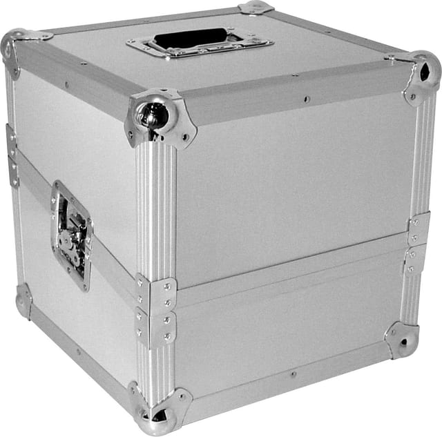 Zomo Recordcase SP-110 ezüst lemez-flightcase elölnézetből
