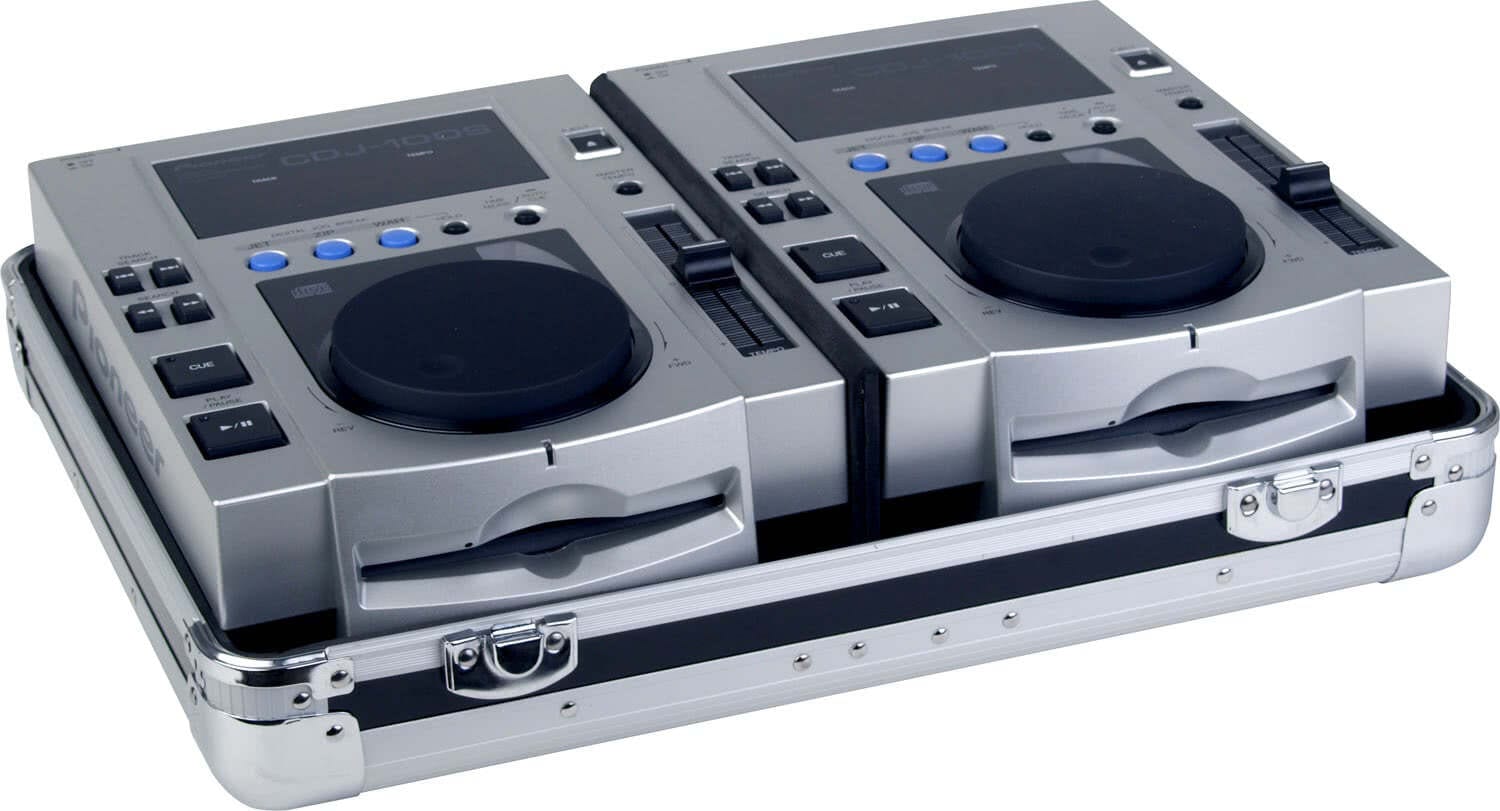 Zomo CDJ-2 XT fekete CD-lejátszó flightcase, teljes kép