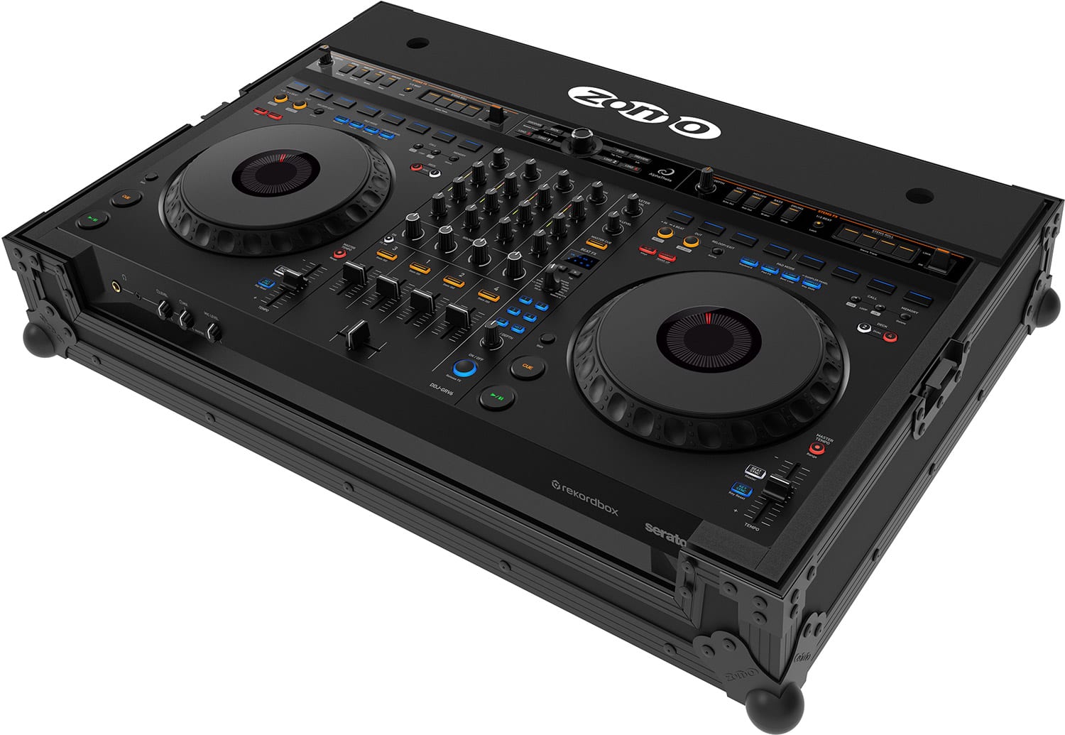 Zomo Flightcase A-DDJ-GRV6 NSE fekete tok elölnézetben