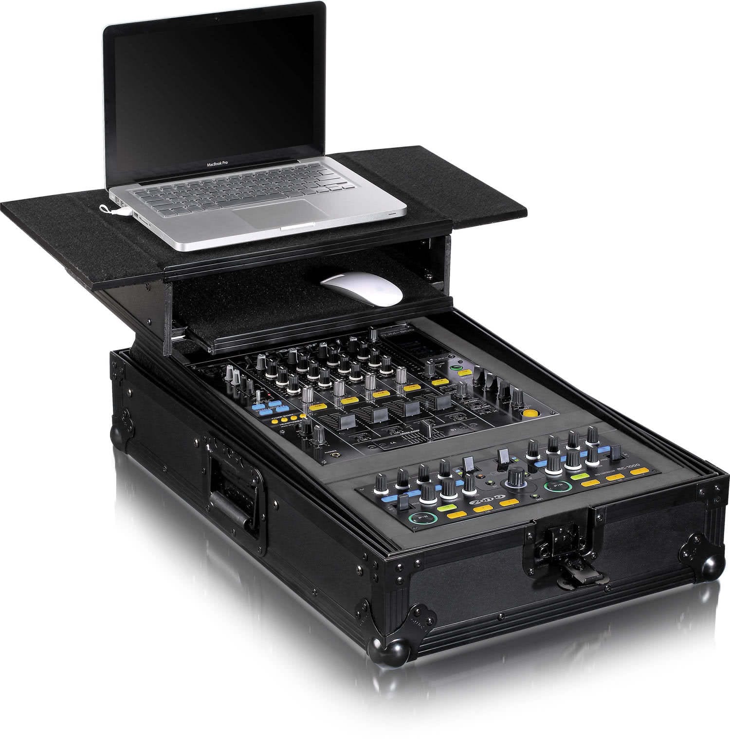 Zomo Flightcase P-MC Plus NSE fekete flightcase zárt állapotban