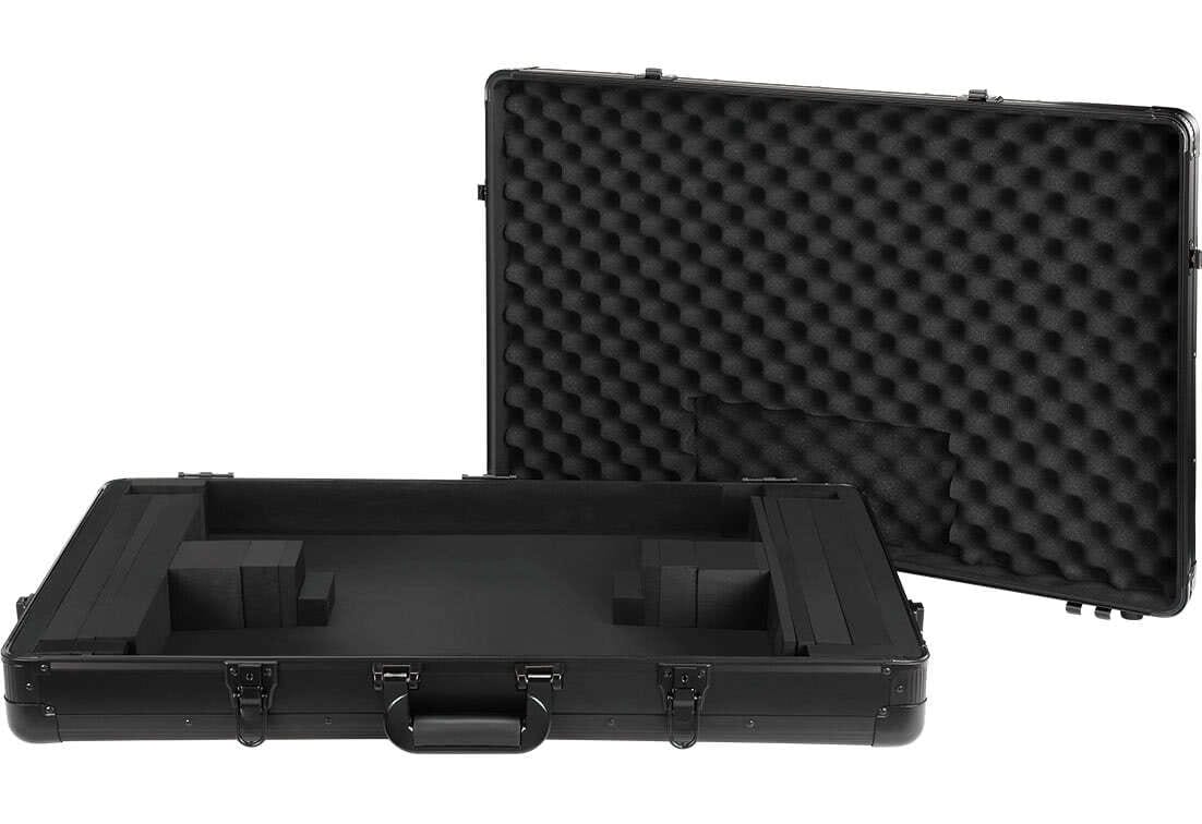 Zomo MFC-50 flightcase oldalnézete pillangózárakkal és fogantyúval