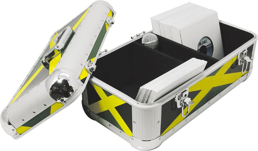 Zomo Recordcase RS-250 XT ezüst lemeztartó tok átlós nézetből