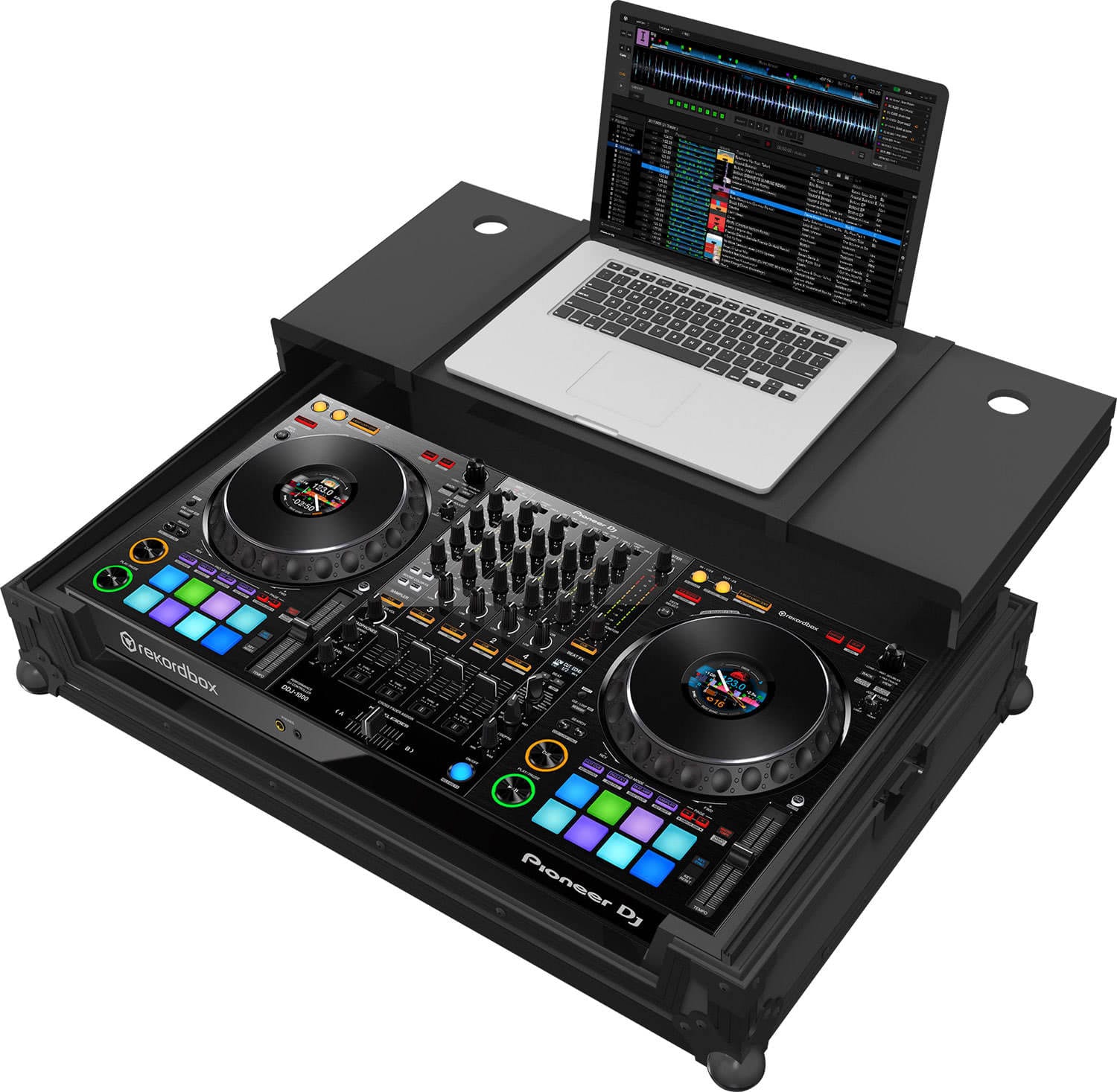 Zomo P-DDJ-1000 Plus NSE fekete flightcase DDJ-1000 kontrollerhez, alumínium élekkel és pillangózárakkal