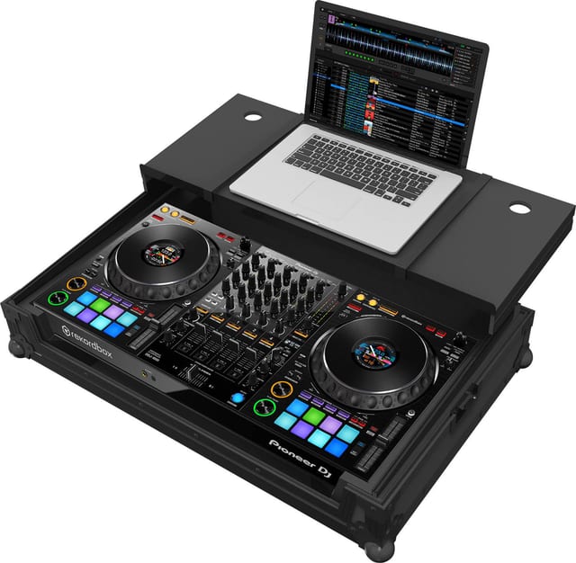 Zomo P-DDJ-1000 Plus NSE fekete flightcase DDJ-1000 kontrollerhez, alumínium élekkel és pillangózárakkal