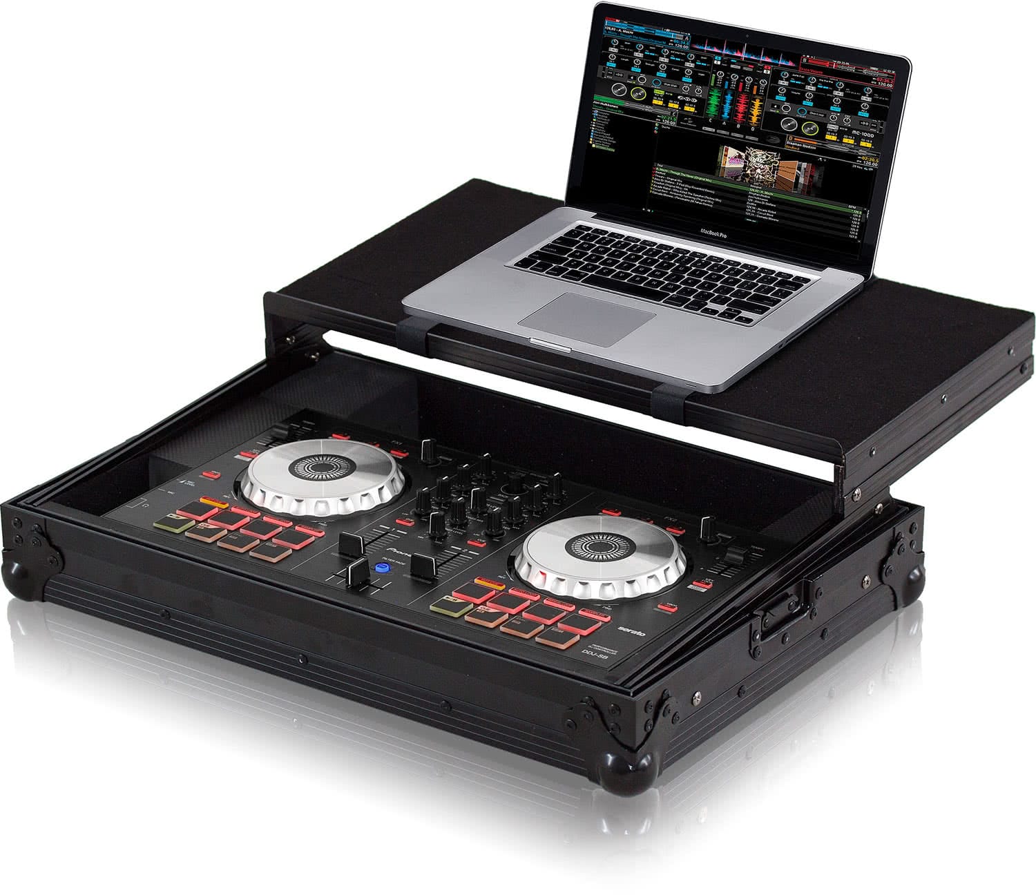 Zomo P-DDJ-SB Plus NSE fekete flightcase zárt állapotban