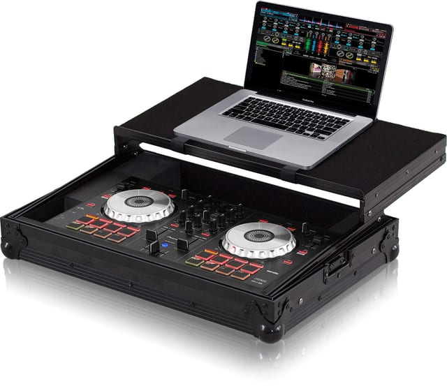 Zomo P-DDJ-SB Plus NSE fekete flightcase zárt állapotban