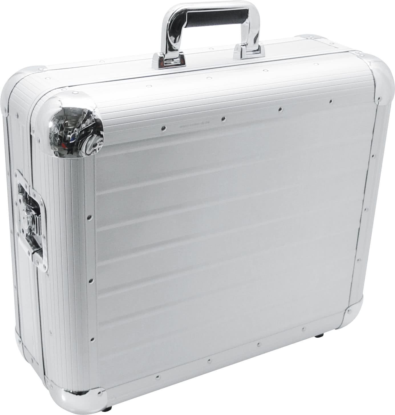 Zomo SL-12 XT ezüst flightcase átlós nézetből