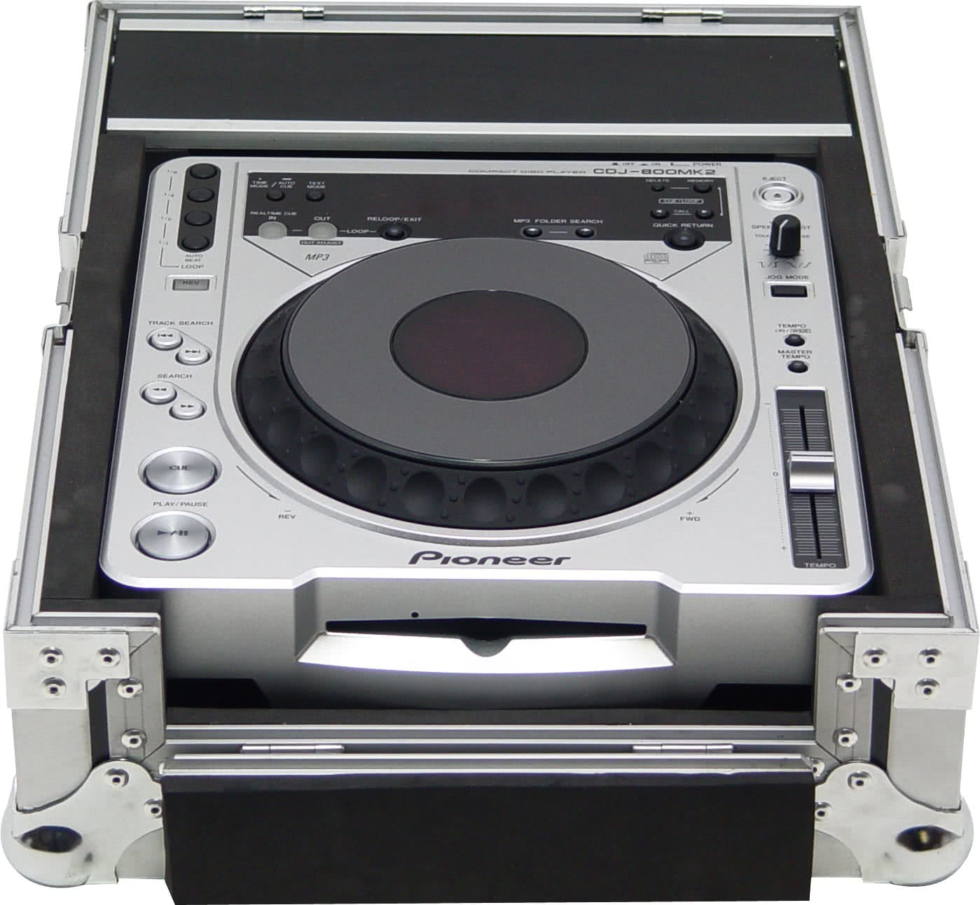 Zomo PC-800 piros flightcase oldalnézetből
