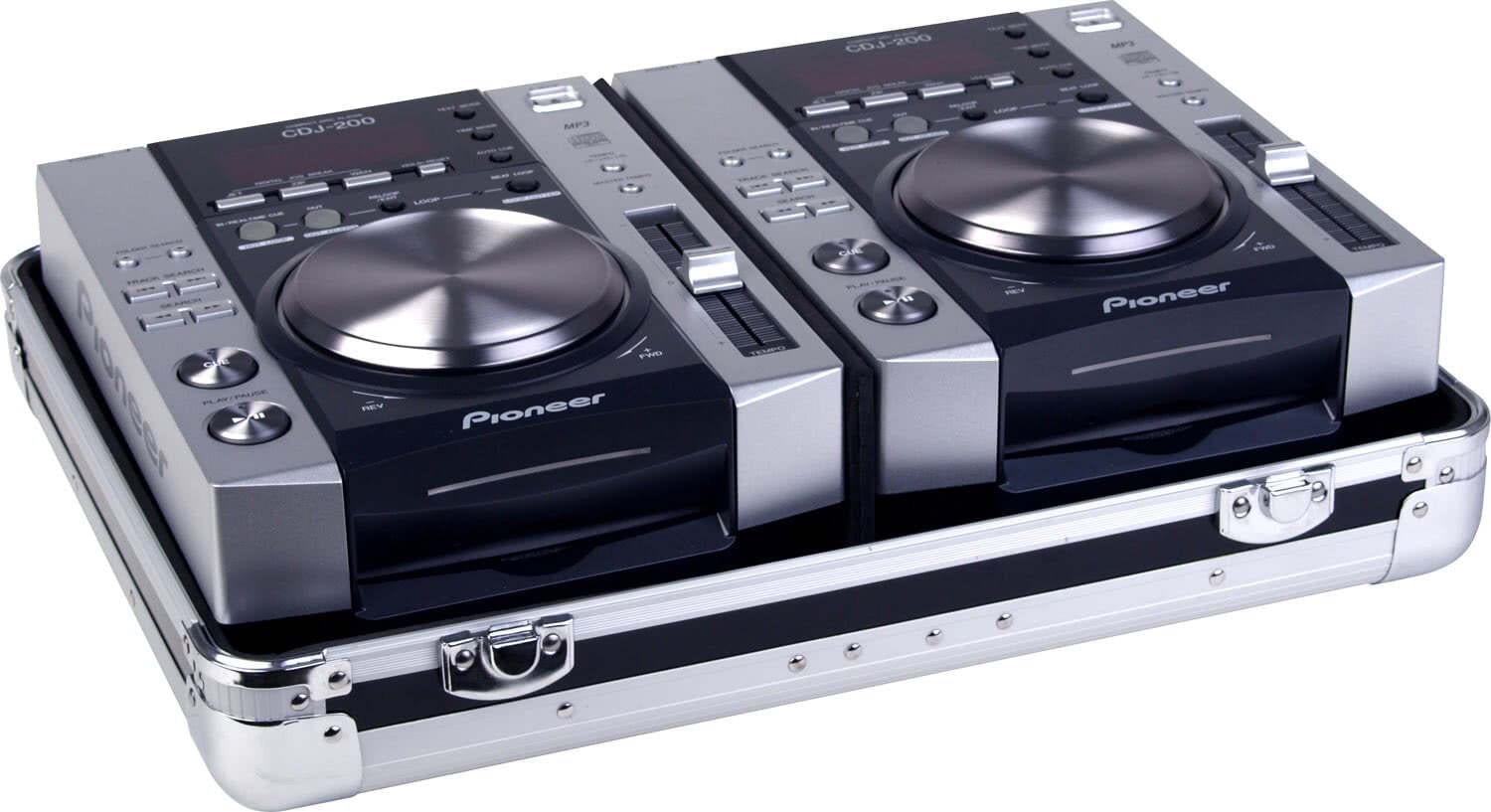 Zomo CDJ-2 XT fekete flightcase oldalnézetből