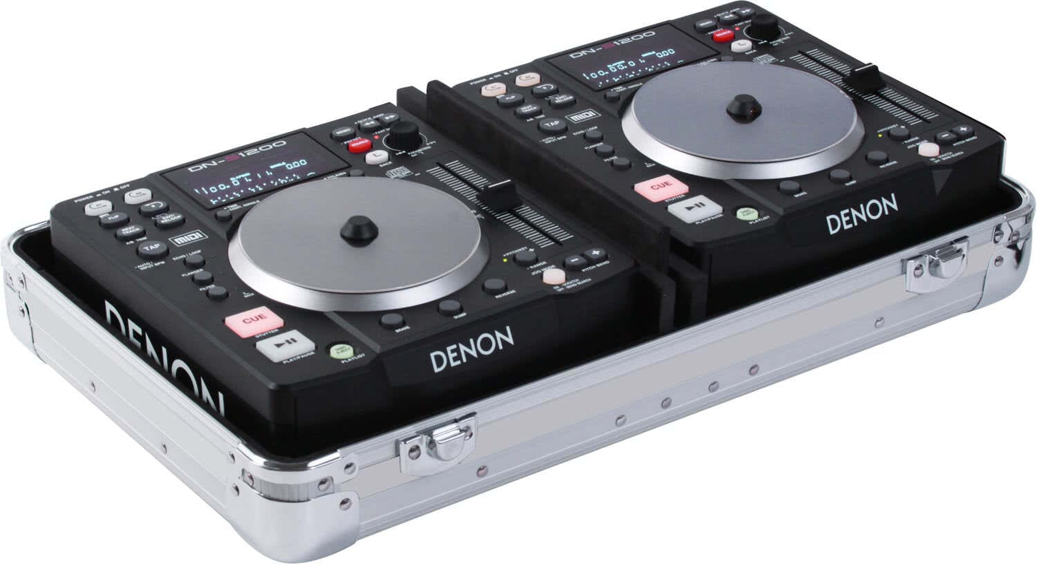 Zomo Flightcase CDJ-3 XT alumínium tok zárt állapotban, ferde nézet