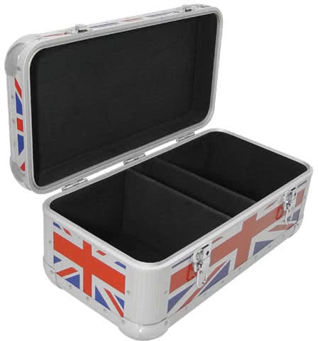 Zomo Recordcase RS-250 XT ezüst bakelitlemez-tartó tok részlete