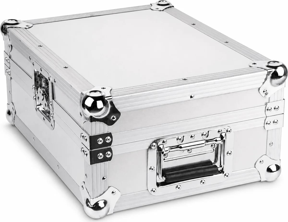 Zomo Flightcase Live 1000 ezüst keverő-flightcase elölnézetből