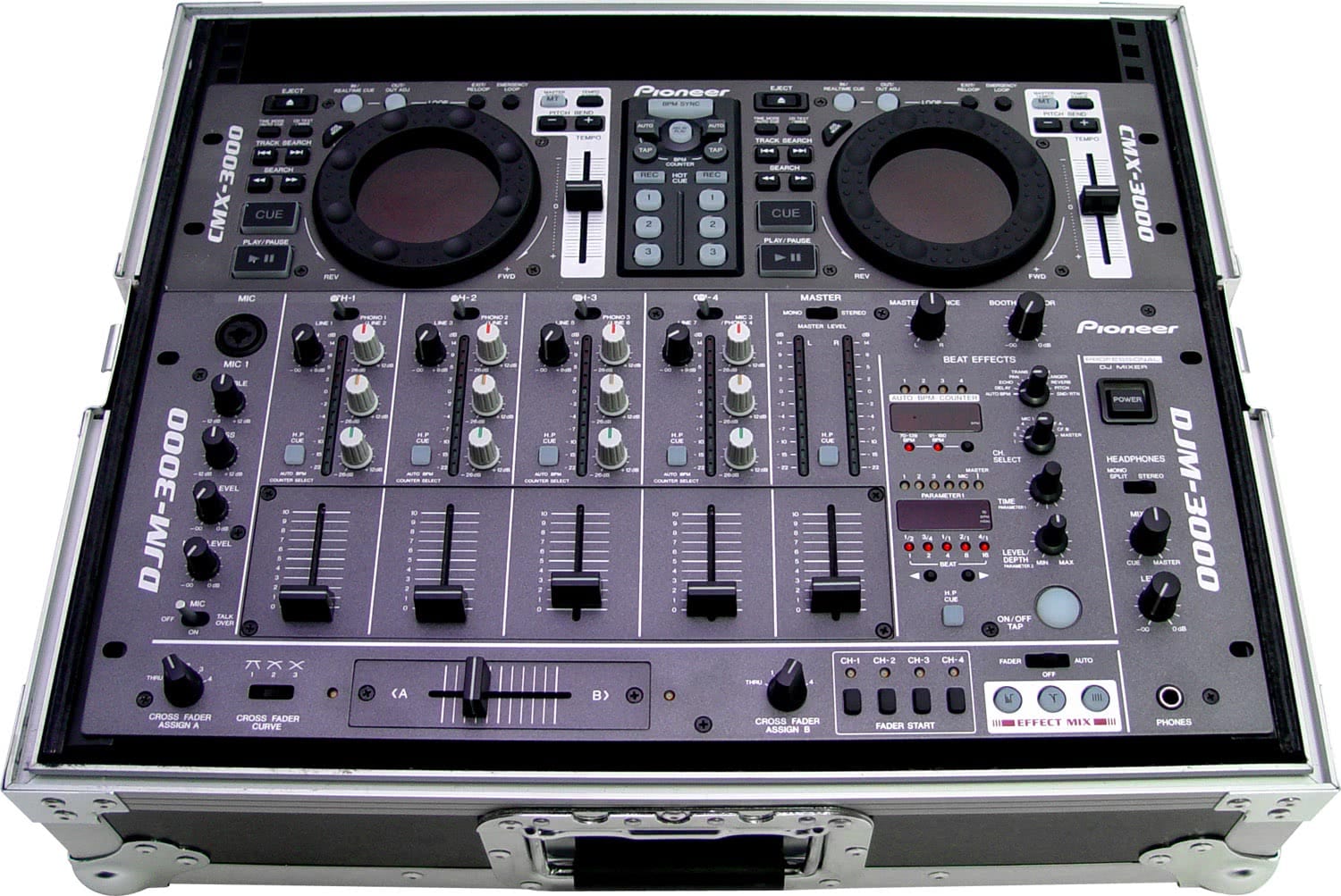 Zomo Flightcase M-19 lila nyitott fedéllel