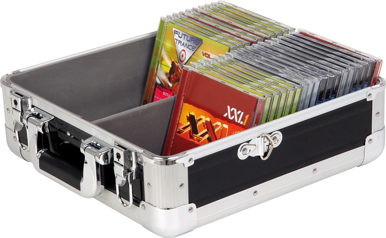 Zomo CD-50 XT ezüst CD-tok oldalnézetből