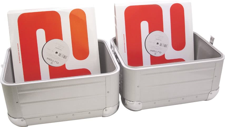Zomo Recordcase MP-80 XT ezüst keménytok oldalnézetből