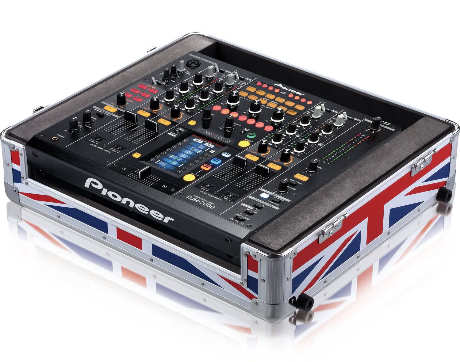 Zomo Flightcase DJM-2000 UK-Flag kivitelben, elölnézet
