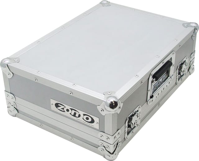 Zomo Flightcase PC-200/2 ezüst színben, elölnézet