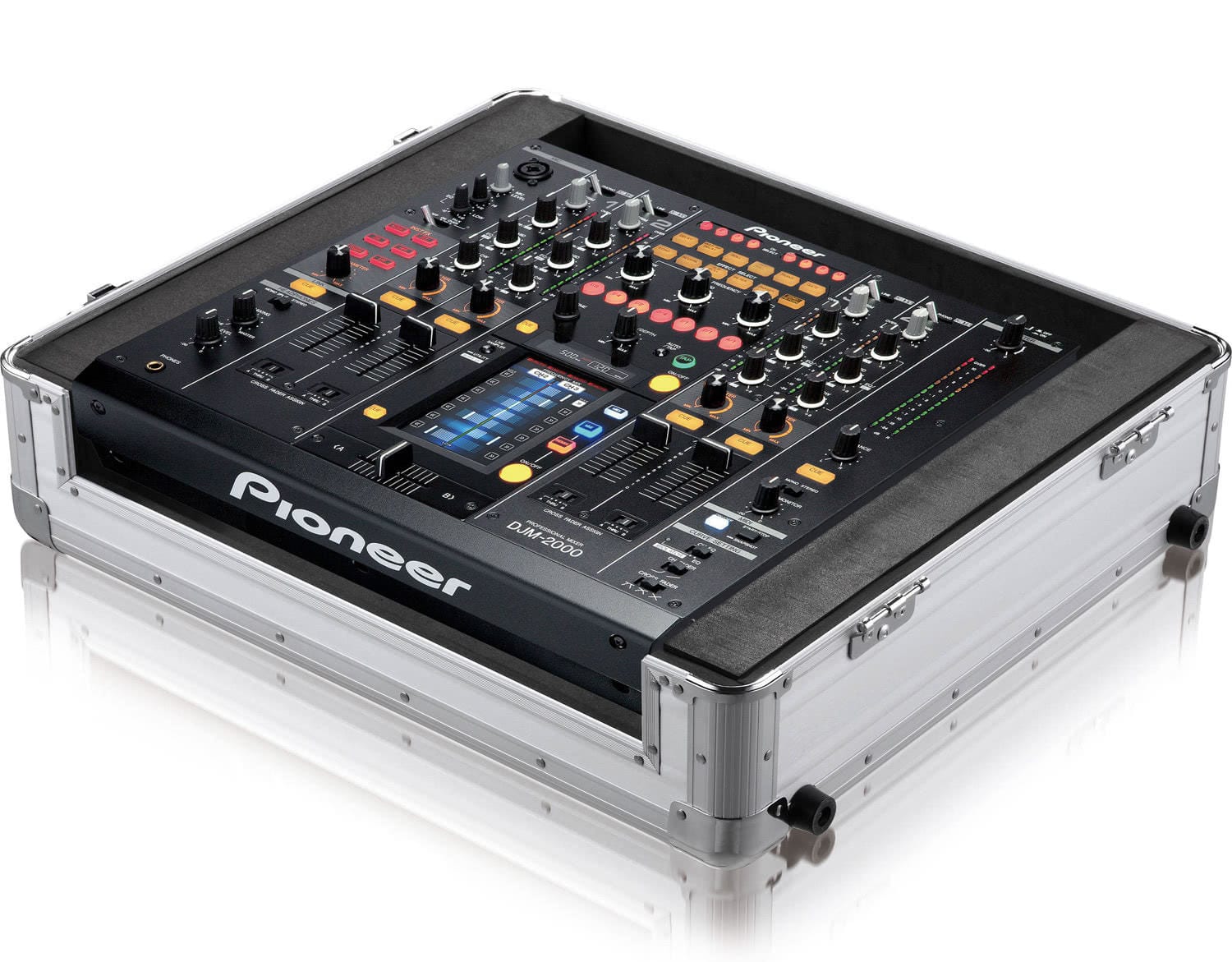 Zomo Flightcase DJM-2000 ezüst, elölnézet