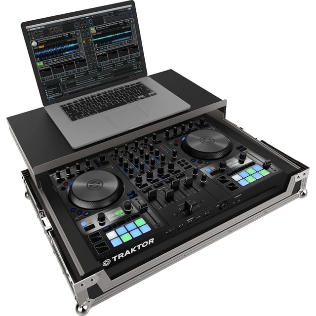 PEP FC-S4 MK3 fekete/ezüst Flightcase Traktor Kontrol S4 MK3 kontrollerhez