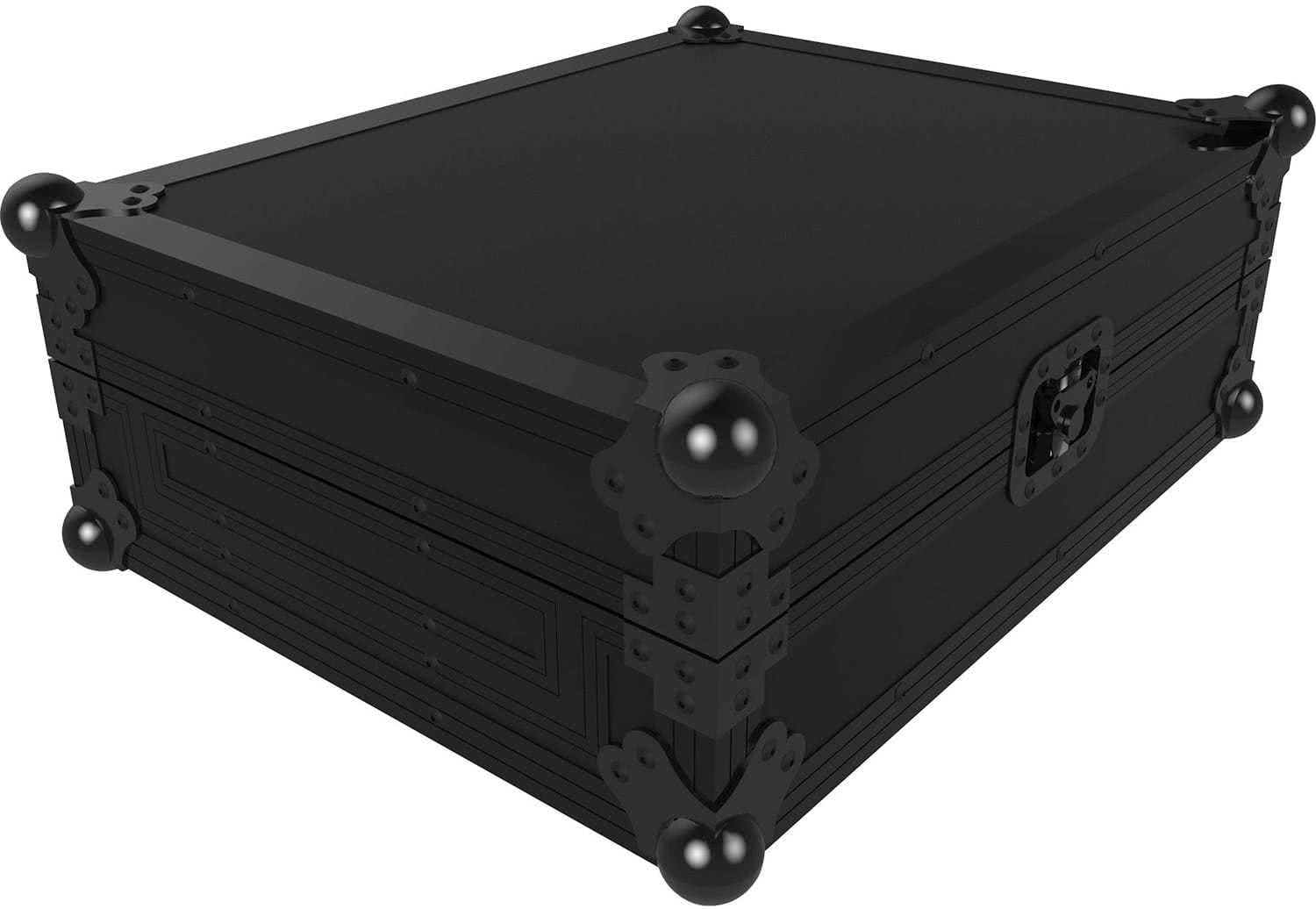 Zomo S9 NSE flightcase részlet: gömbsarkok és fekete rétegelt lemez borítás